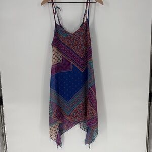 Way-In Multicolor Bohemian Spaghetti Strap Dress medium